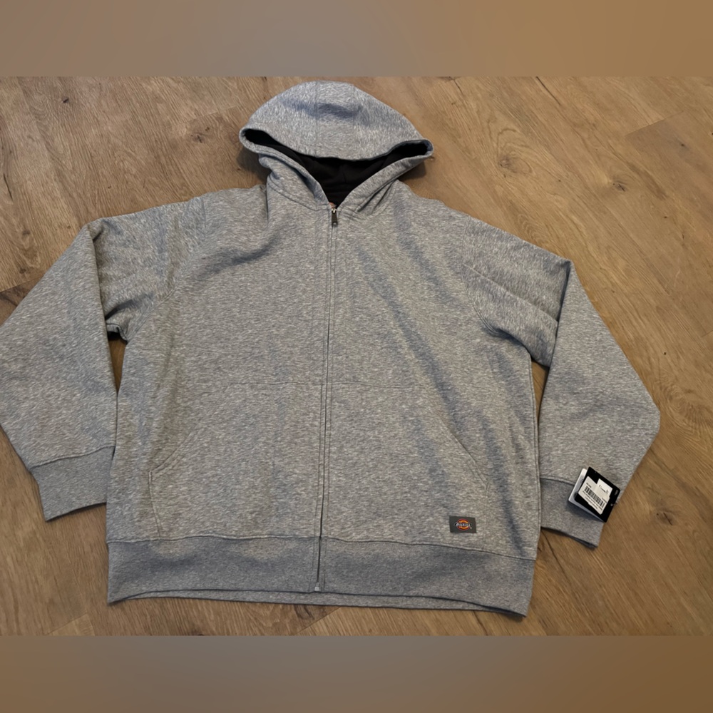 Dickies Gray Full-Zip Hoodie with Hood